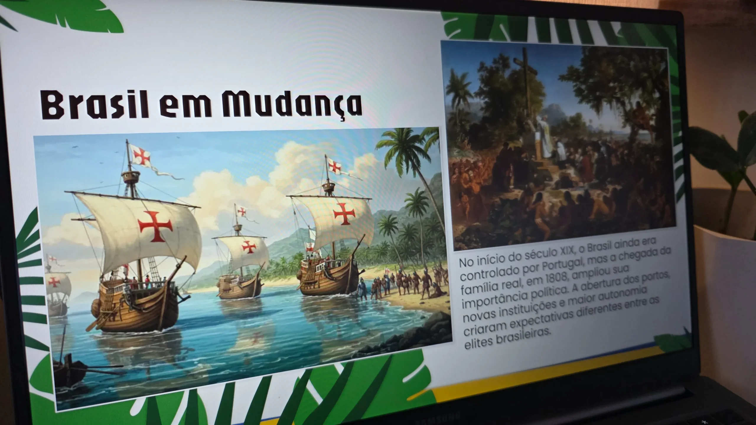 Prévia dos 48 layouts do Template Brasil no PowerPoint