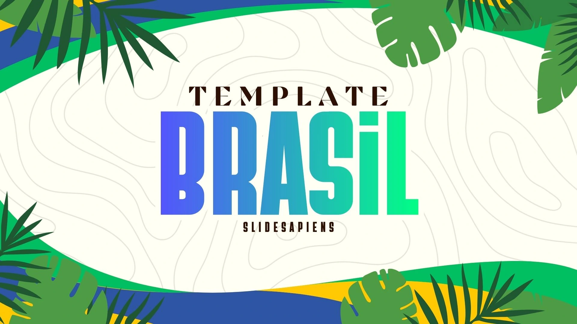 Grade com os 48 slides do Template Brasil