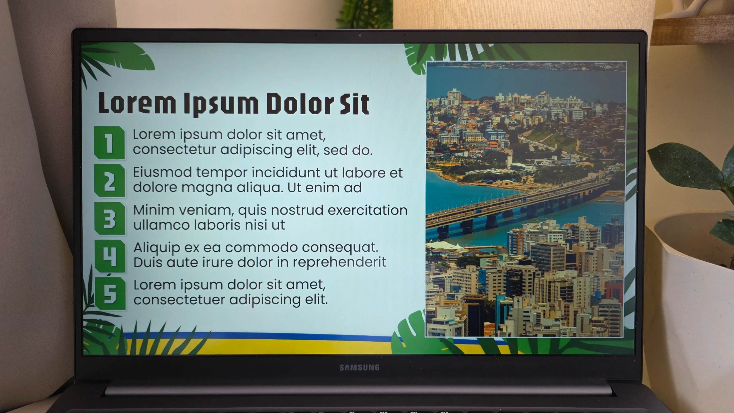 Exemplos de slide de sumário do Template Brasil