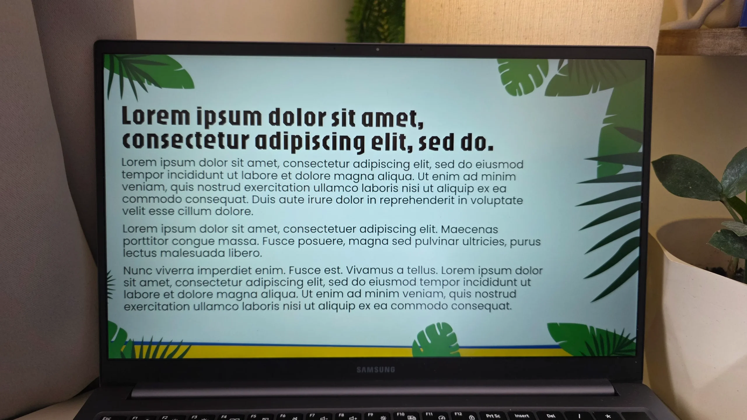Exemplos de slide de texto do Template Brasil